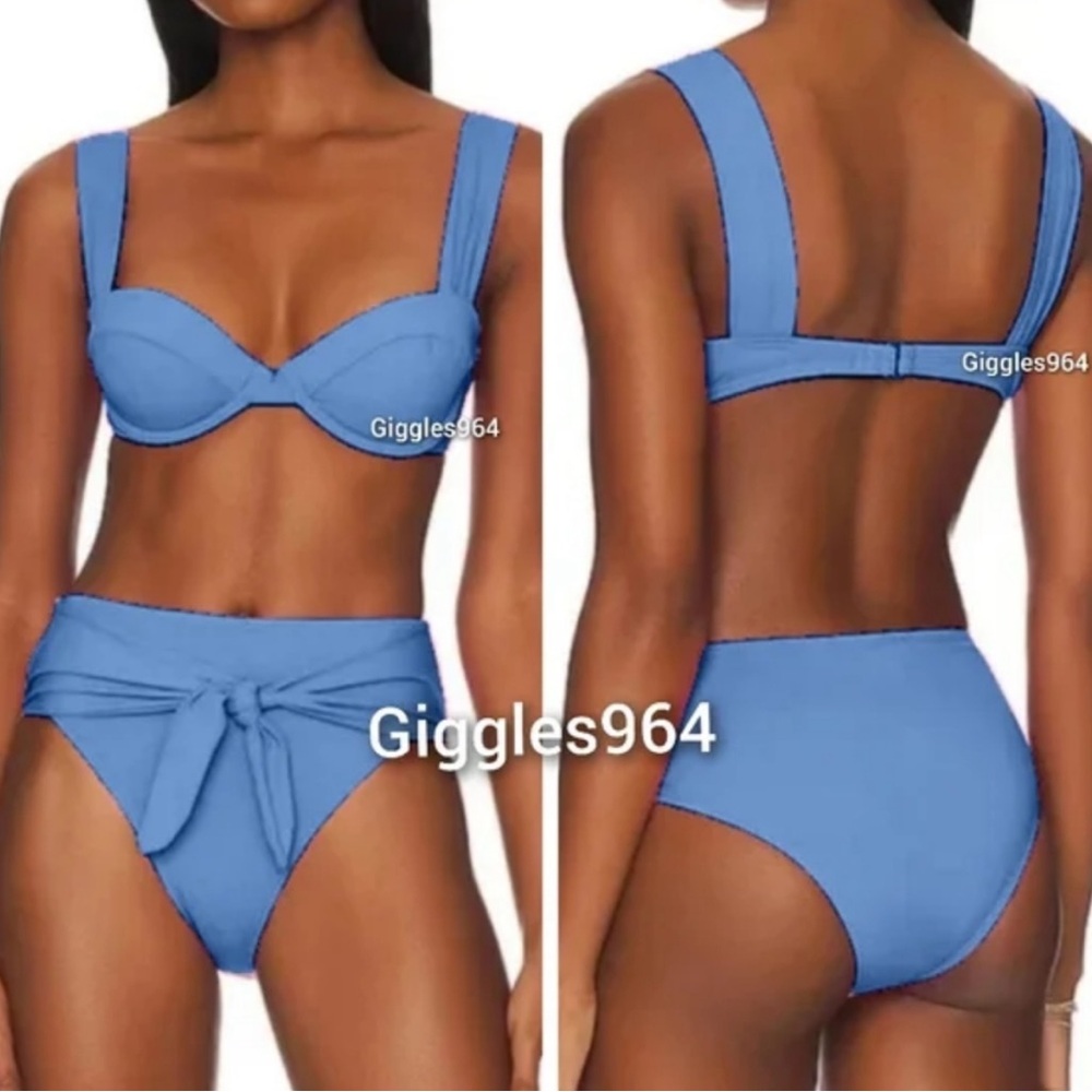 WeWoreWhat Blue Bikini Set (NWT) - Picture 4 of 7
